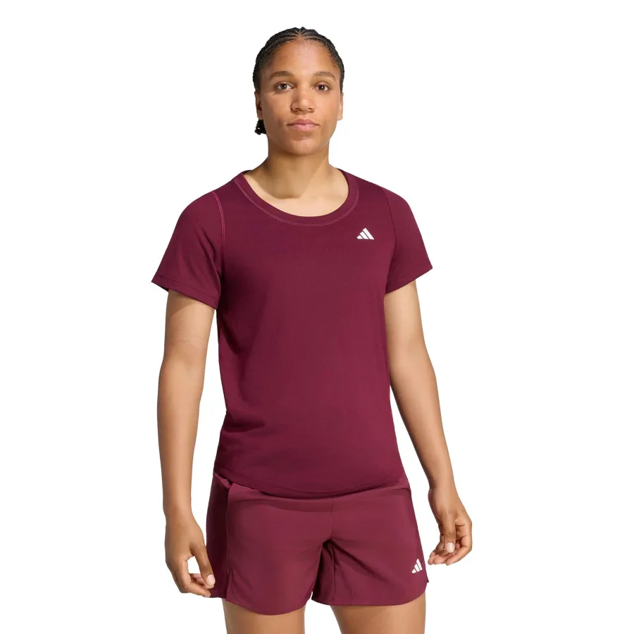 adidas We Min SCP T-Shirt Damen - weinrot