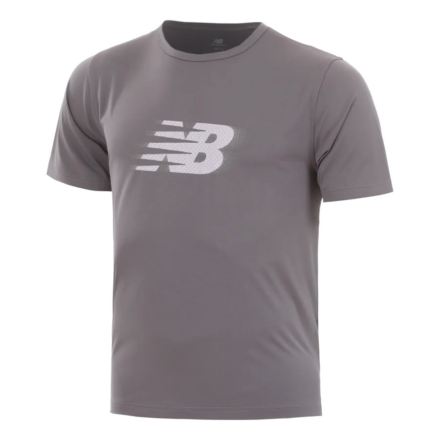 New Balance Essentials Utility Motion Graphic T-Shirt Herren - grau