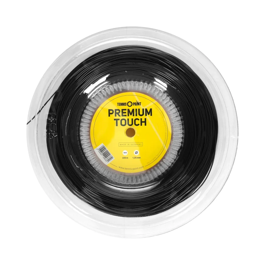 Tennis-Point Tennis - Point Premium Touch Saitenrolle 220m Schwarz