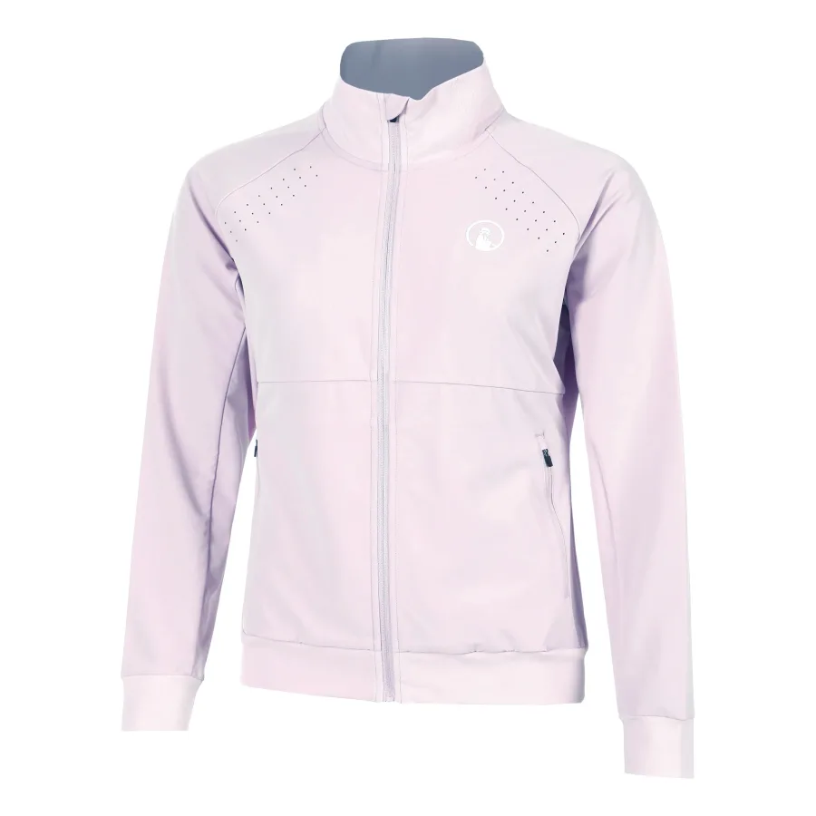Quiet Please Quiet Please Mind Return Trainingsjacke Damen - Flieder, Weiß