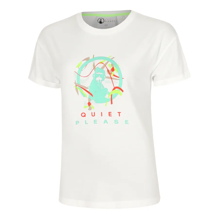 Quiet Please Quiet Please Wild Sketchy T - Shirt Damen Weiß, Mehrfarbig