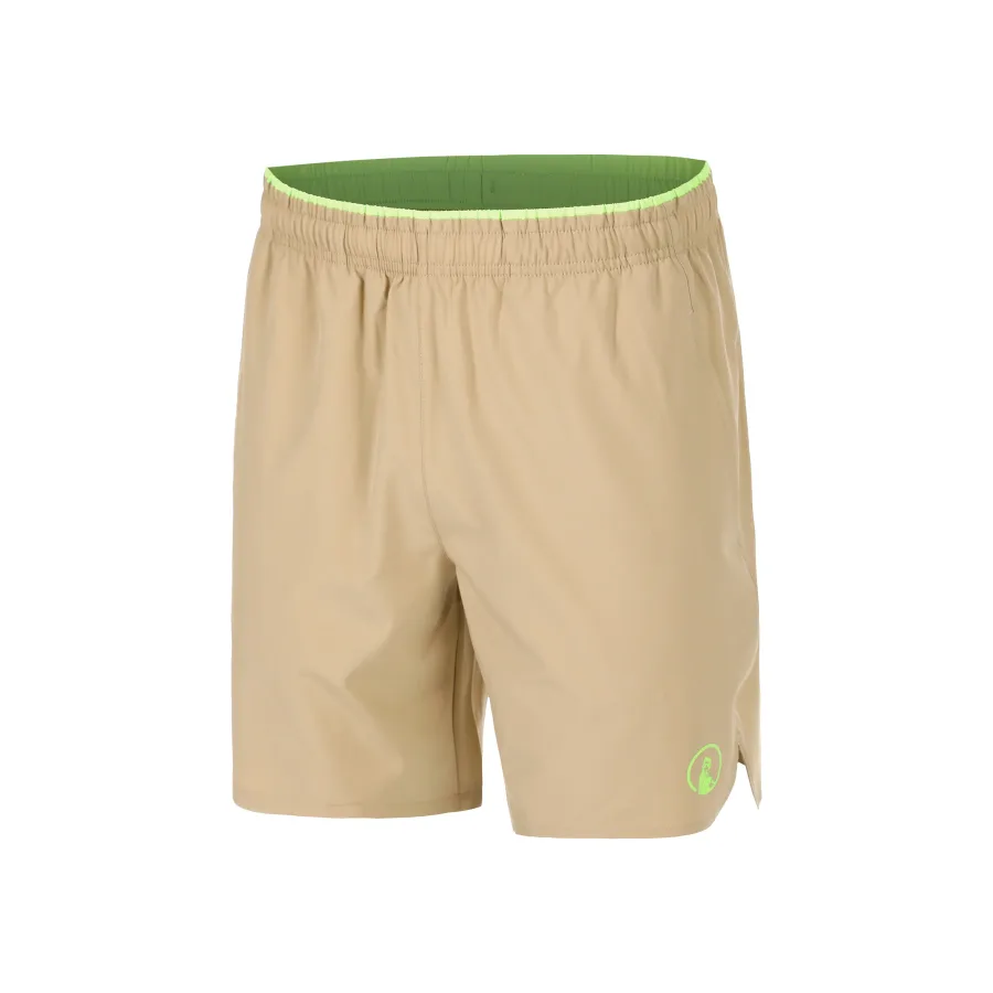 Quiet Please Quiet Please Wild Slam Shorts Herren - Beige, Neongrün