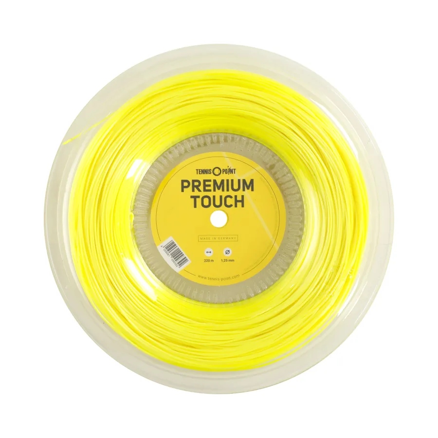 Tennis-Point Tennis - Point Premium Touch Saitenrolle 220m Neongelb