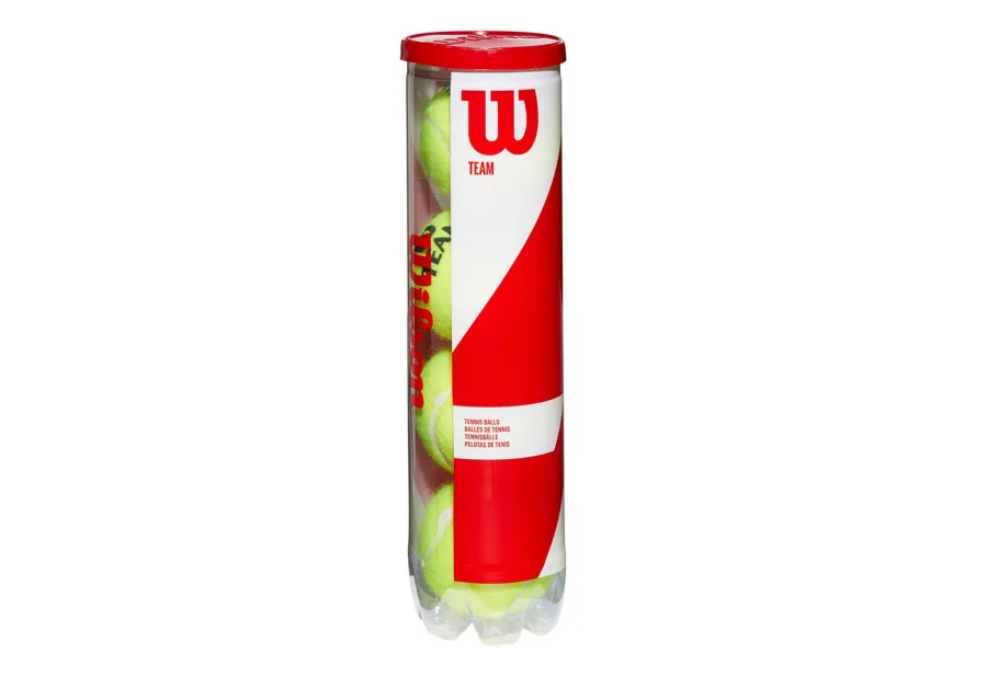 Wilson Wilson Tennisball Team W Practice - 4 Tennisbälle - Innendruckball - (4er Dose)