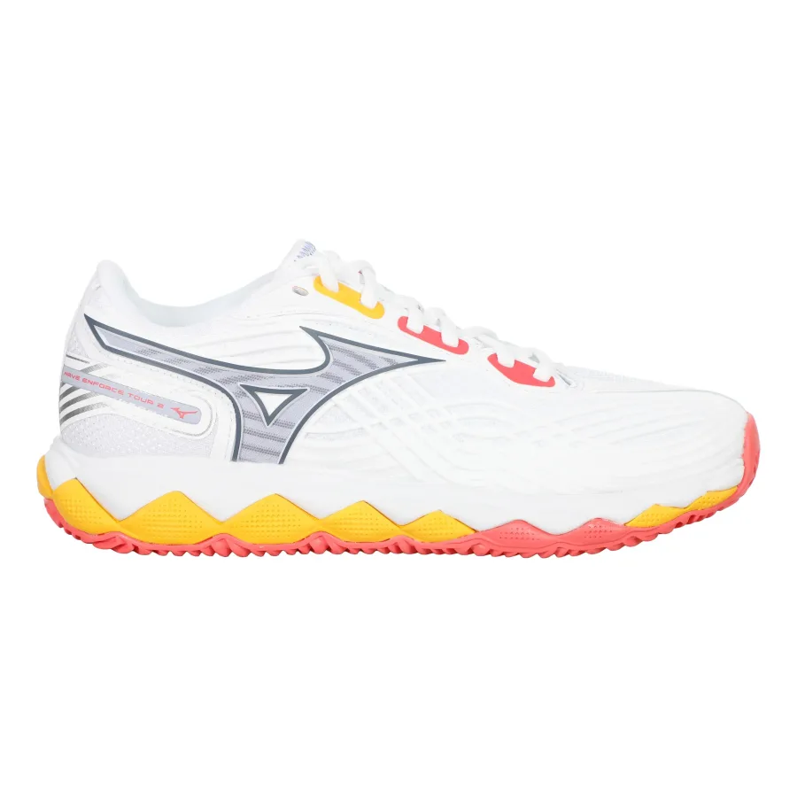 Mizuno Mizuno Wave Enforce Tour 2 Sandplatzschuh Damen - Weiß, Hellblau