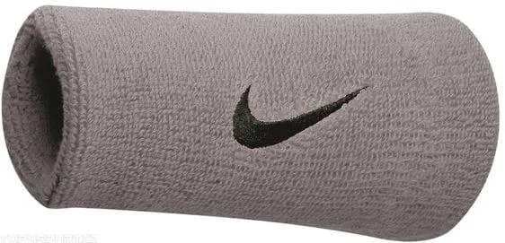 Nike Armband, Doppelbreit (2erPack) Damen und Herren Grau