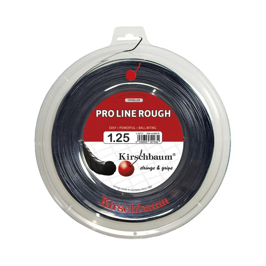 Kirschbaum Kirschbaum Pro Line Rough Saitenrolle 200m - Schwarz