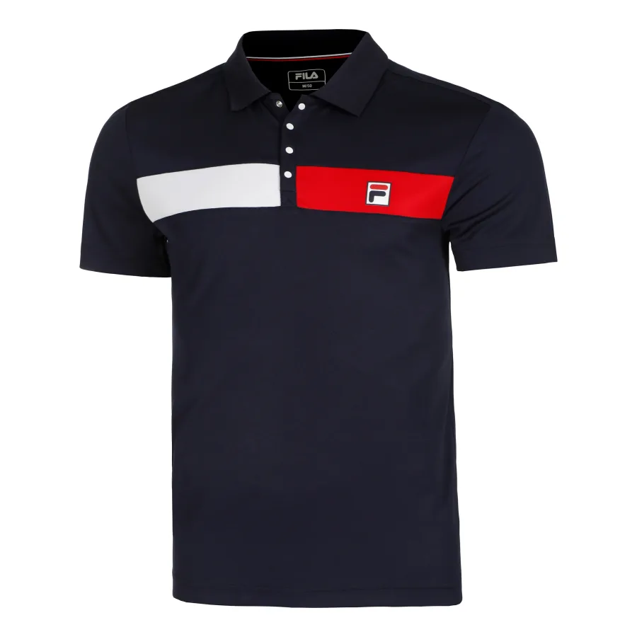 FILA Fila Jayden Polo Herren - Dunkelblau, Rot