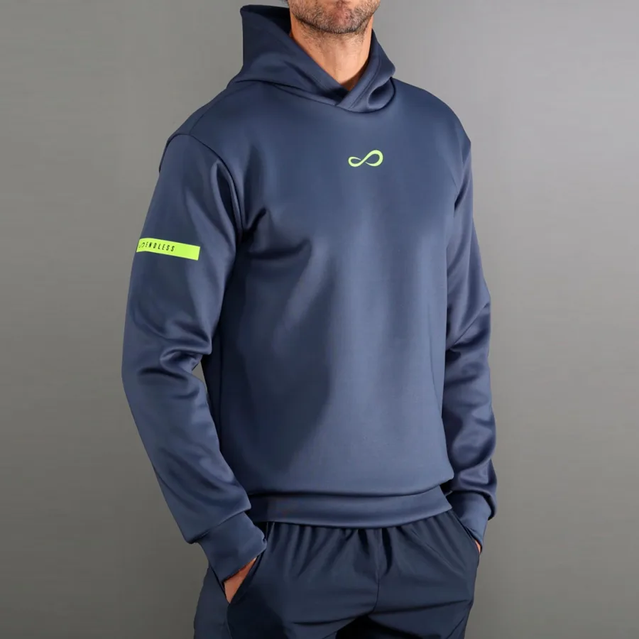 Endless Sniper Hoody Herren - blau, neongelb