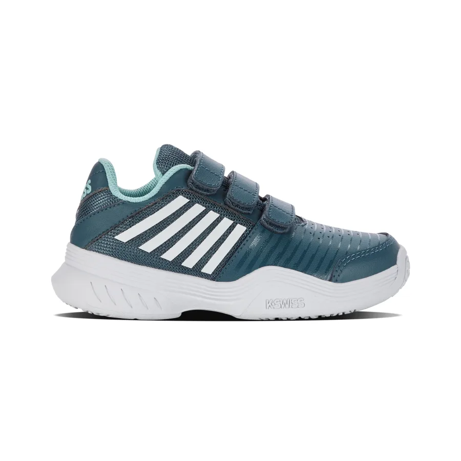 K-Swiss K - Swiss Court Express Strap Omni Allcourtschuh Kinder petrol, weiß