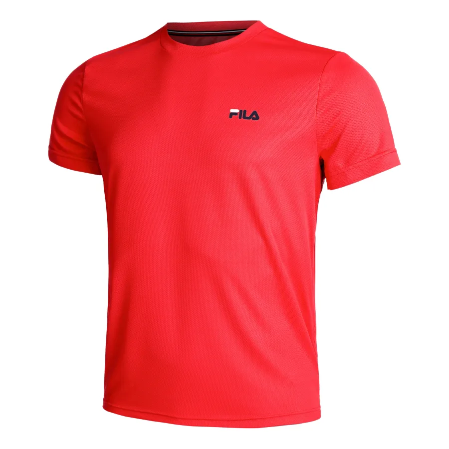 FILA Fila Logo Small T - Shirt Herren Rot