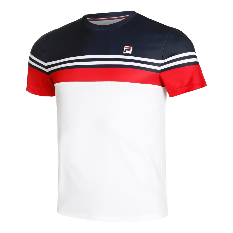 FILA Fila Malte T - Shirt Herren Weiß, Rot