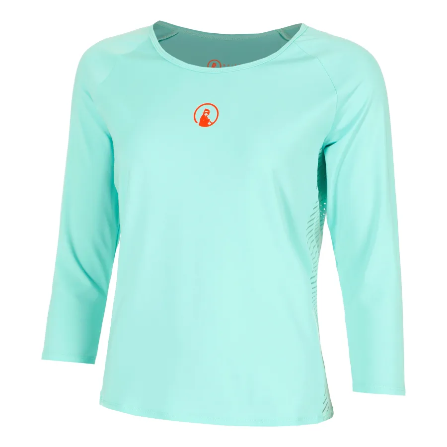 Quiet Please Quiet Please Wild Stripes Longsleeve Damen - Türkis, Rot