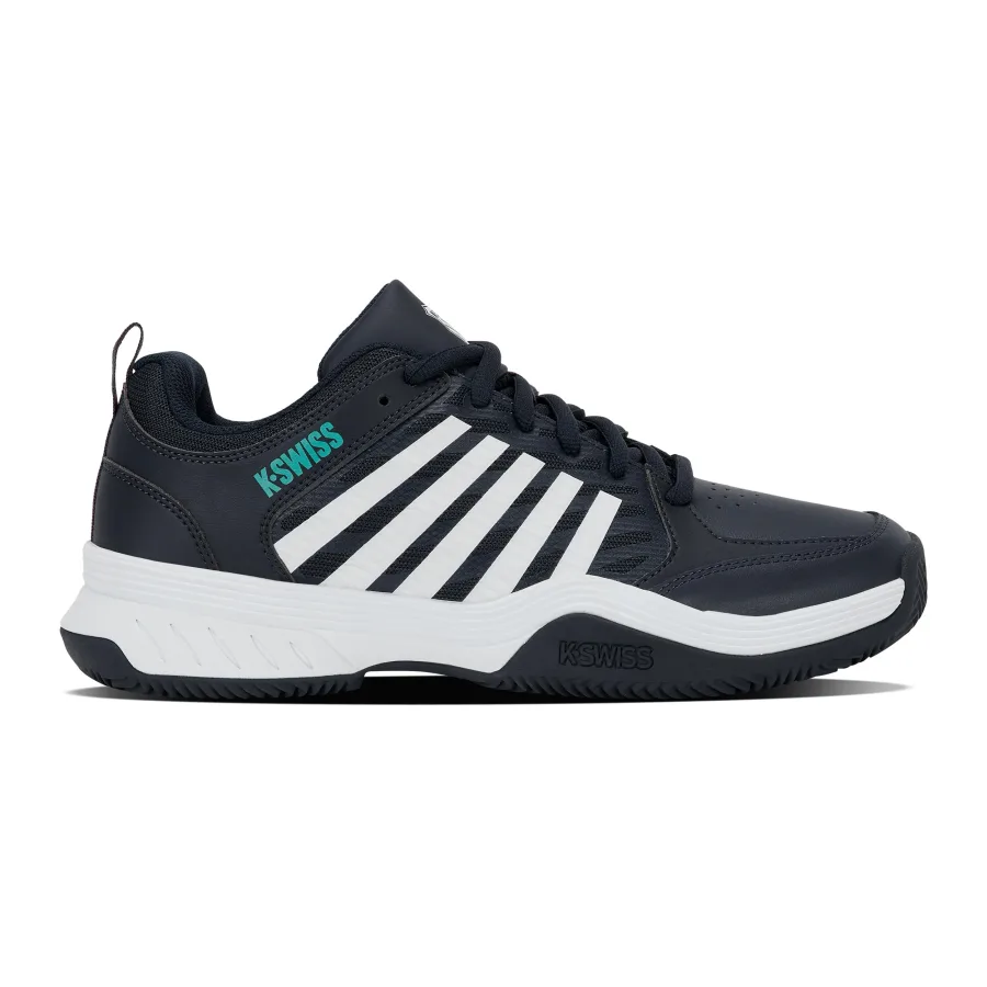 K-Swiss Court Express 2 Sandplatzschuh Herren - schwarz, türkis