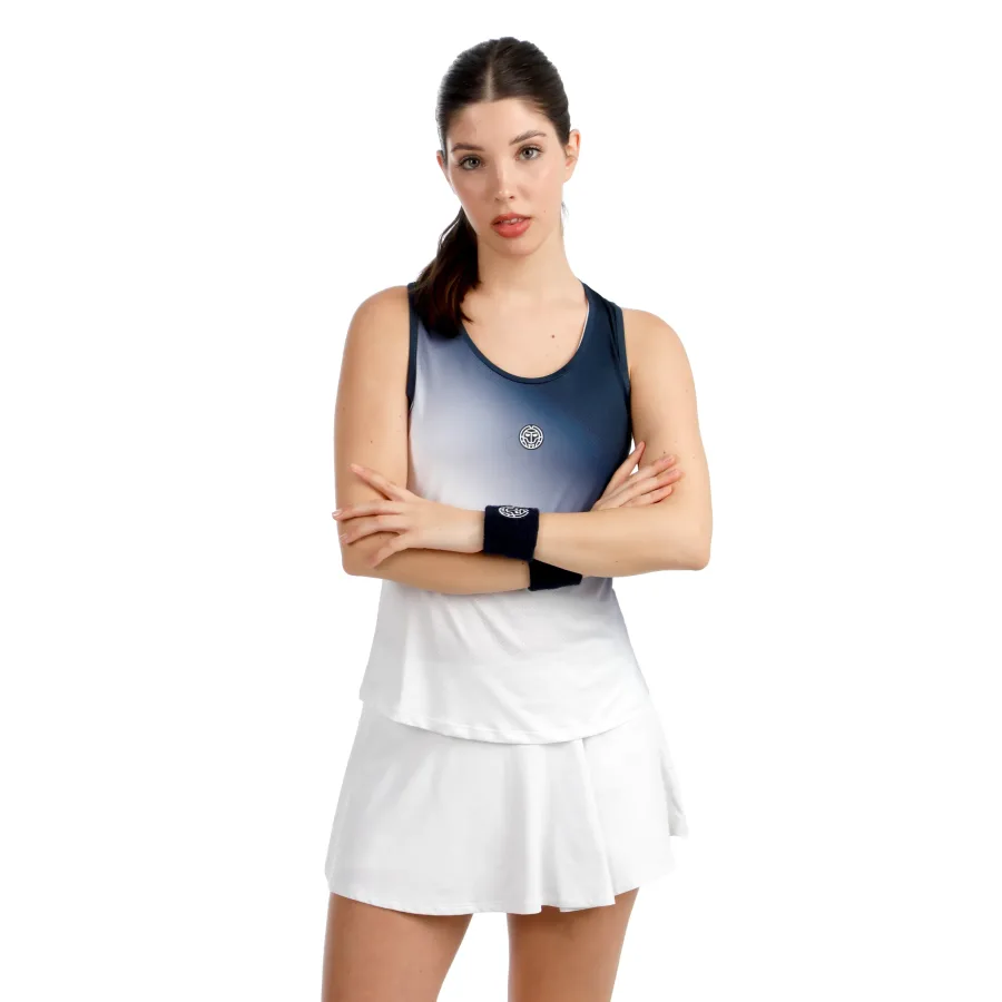 BIDI BADU BIDI BADU Crew Racerback Tank - Top Damen dunkelblau, weiß