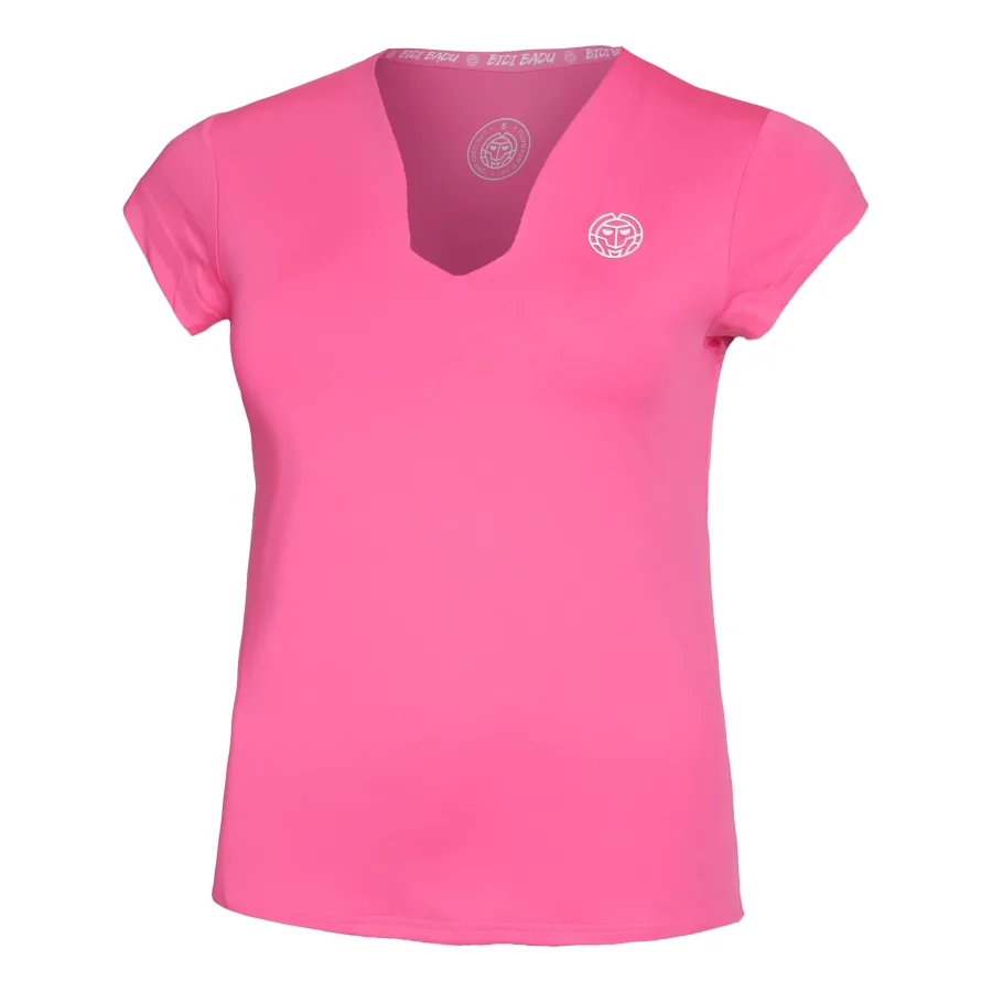 BIDI BADU BIDI BADU Bella 2.0 Tech V - Neck T Shirt Damen Pink, Weiß