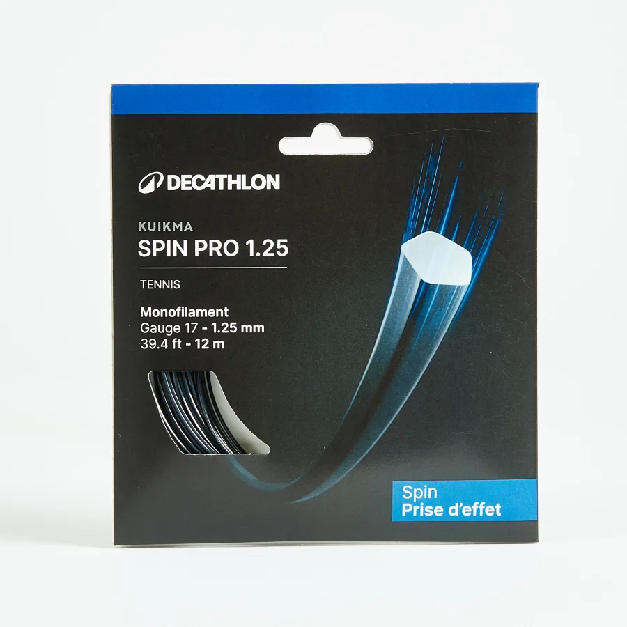 Artengo Artengo Monofaser Tennissaite 1,25 mm - TA930 Spin schwarz