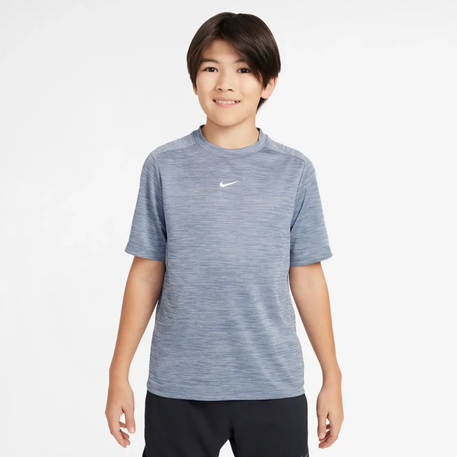 Nike Nike Dri - Fit Multi Heather T Shirt Kinder Blaugrau