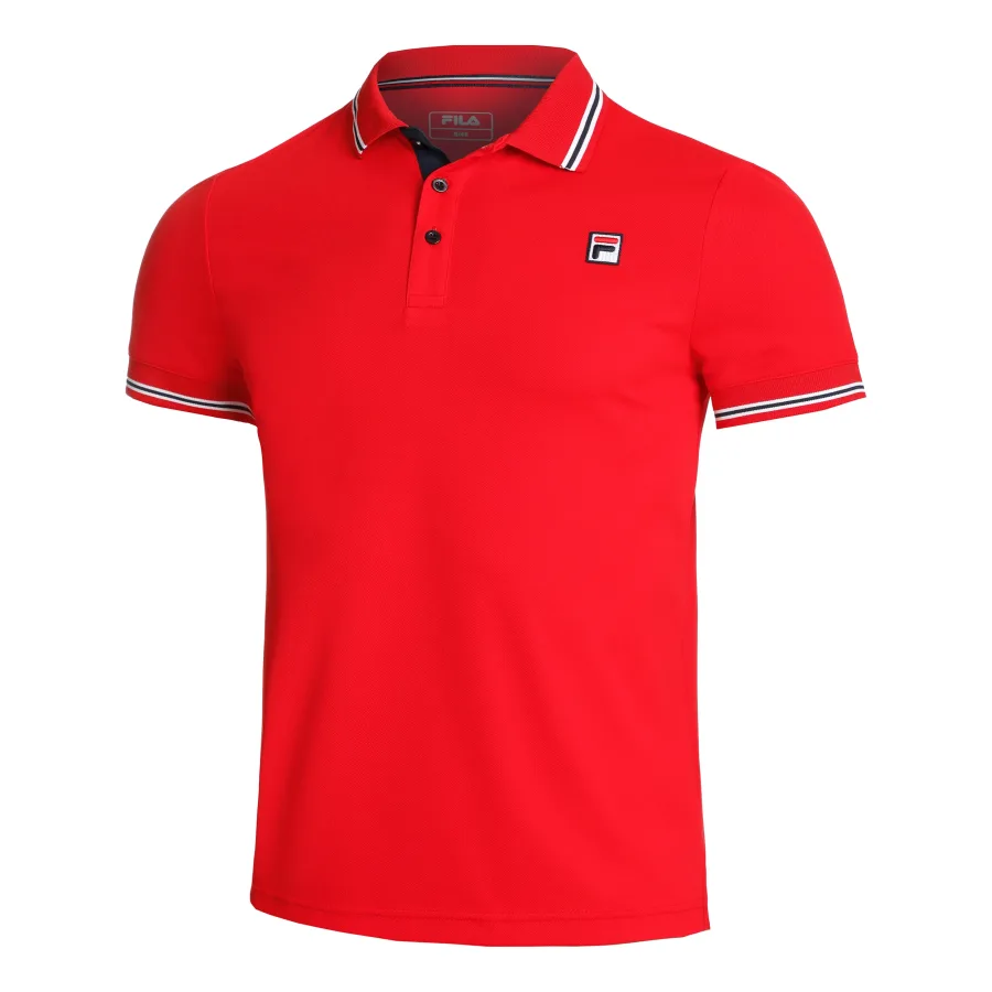 FILA Fila Piro Polo Herren - Rot, Weiß