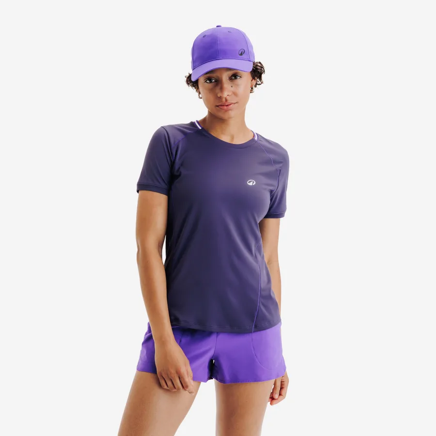 KUIKMA Damen Tennis T-Shirt Rundhals - Dry violett