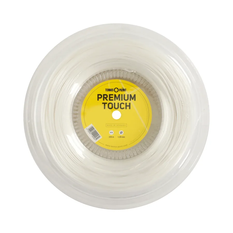 Tennis-Point Tennis - Point Premium Touch Saitenrolle 220m Weiß