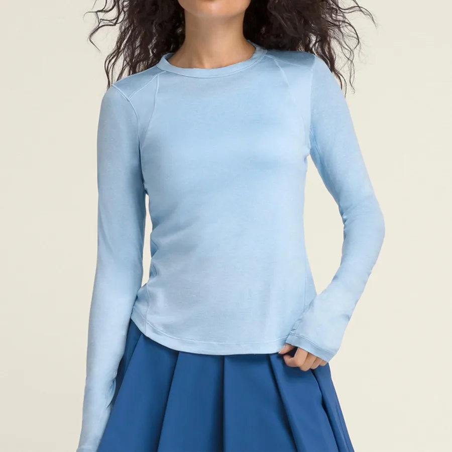 Wilson Wilson W All Day Long Sleeve Longsleeve - blau
