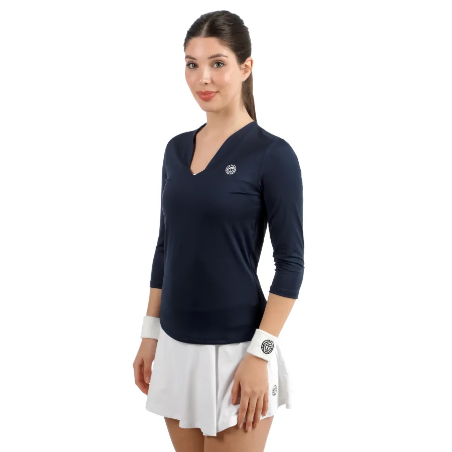 BIDI BADU BIDI BADU Crew 2.0 V - Neck Longsleeve Damen dunkelblau