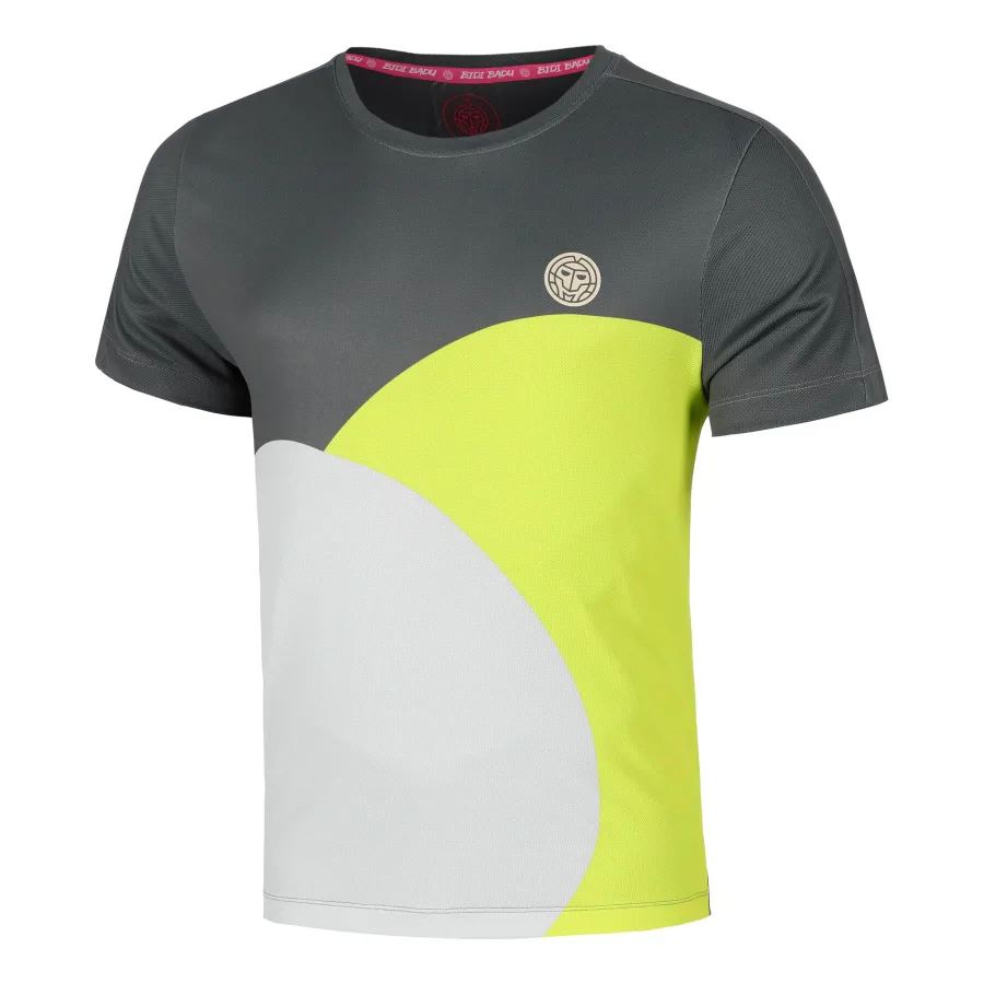 BIDI BADU BIDI BADU Bubble T - Shirt Herren Grau, Zitronengelb