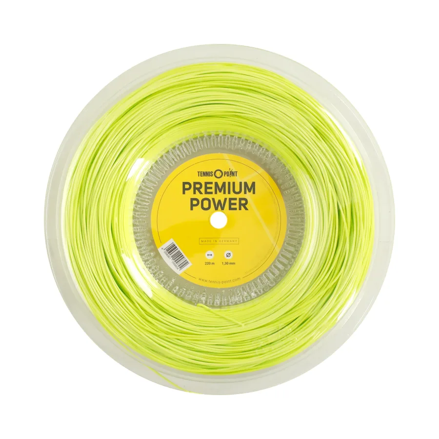 Tennis-Point Tennis - Point Premium Power Saitenrolle 220m Limette