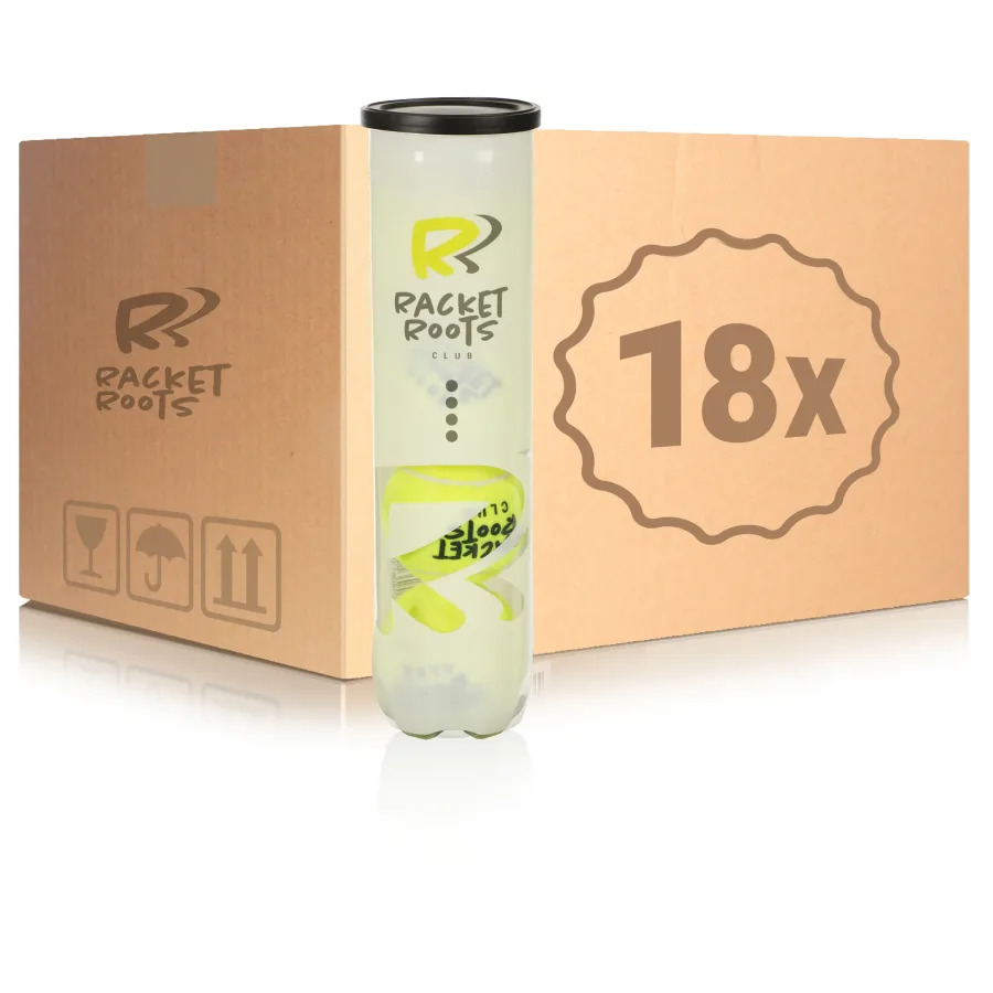 Racket Roots Racket Roots 18x 4er Dose Club Tennisball im Karton