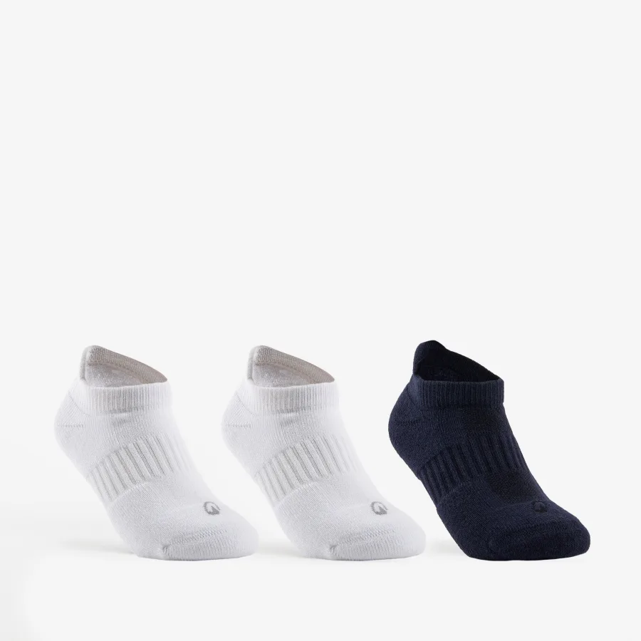 Decathlon Kinder Tennissocken Low 3er Pack - RS500 weiß/schwarz