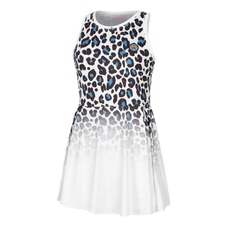 BIDI BADU Leoparty Styles 2in1 Kleid Damen-Weiß,Schwarz