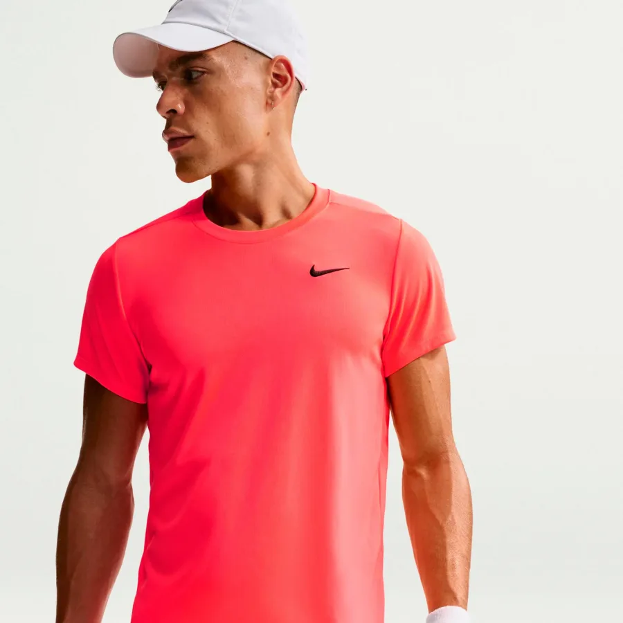 Nike Court Victory Dry T-Shirt Herren - koralle, schwarz