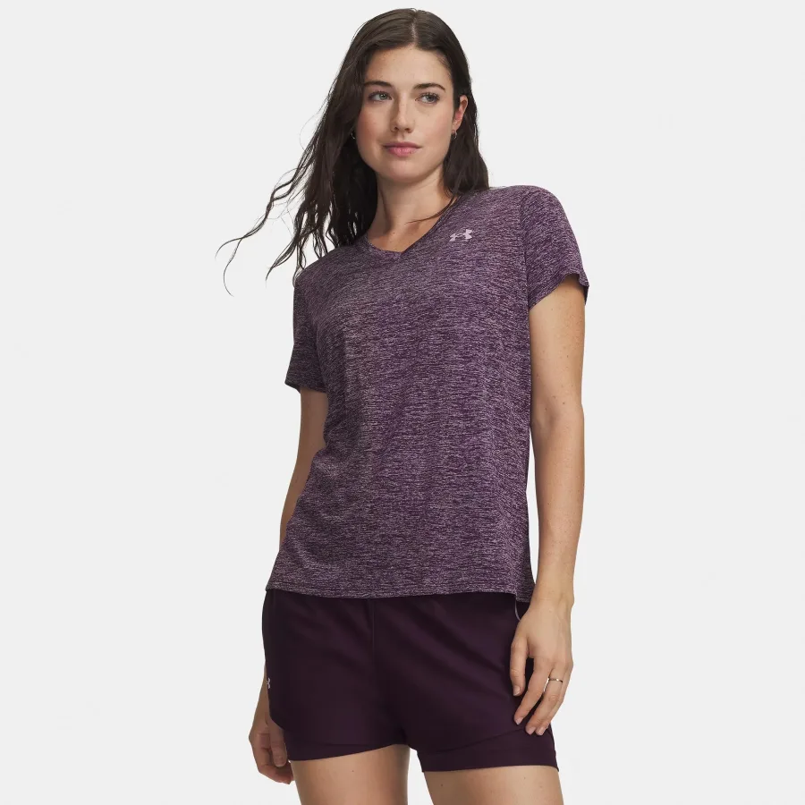 Under Armour Tech Twist T-Shirt Damen - lila, altrosa