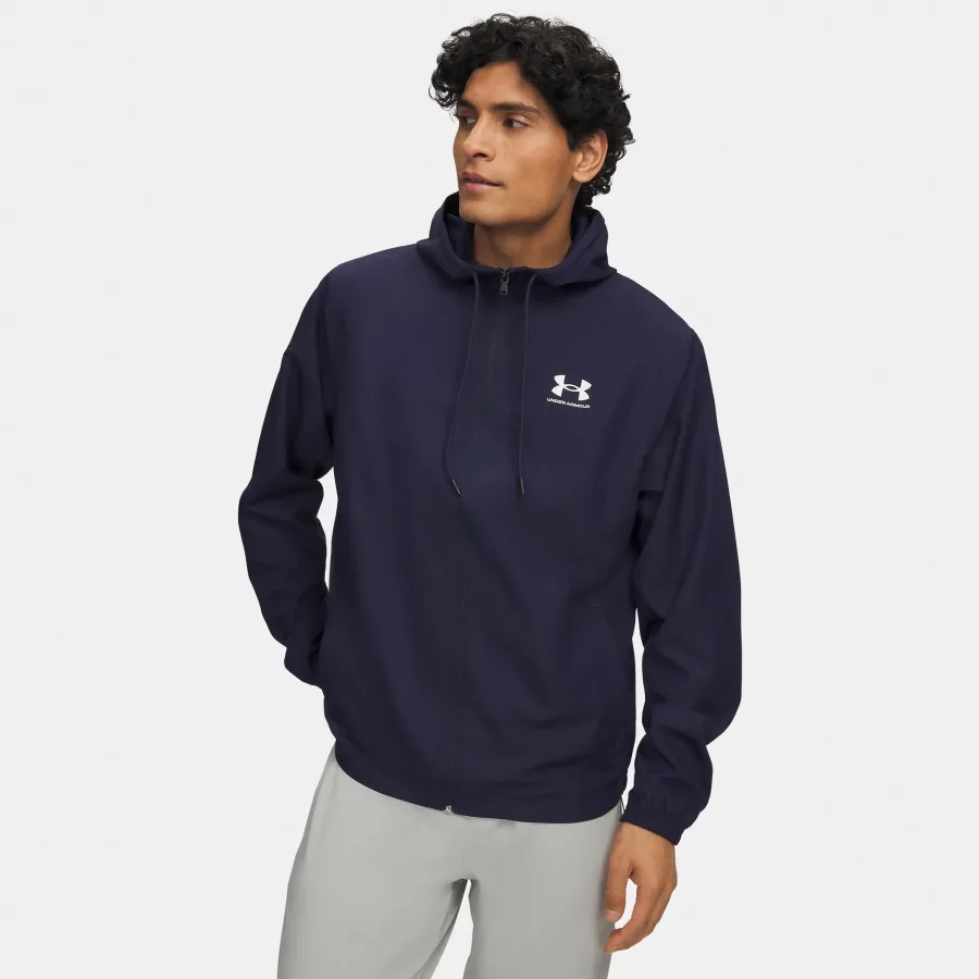 Under Armour Rival Outdoor-Jacke Herren - blau, weiß
