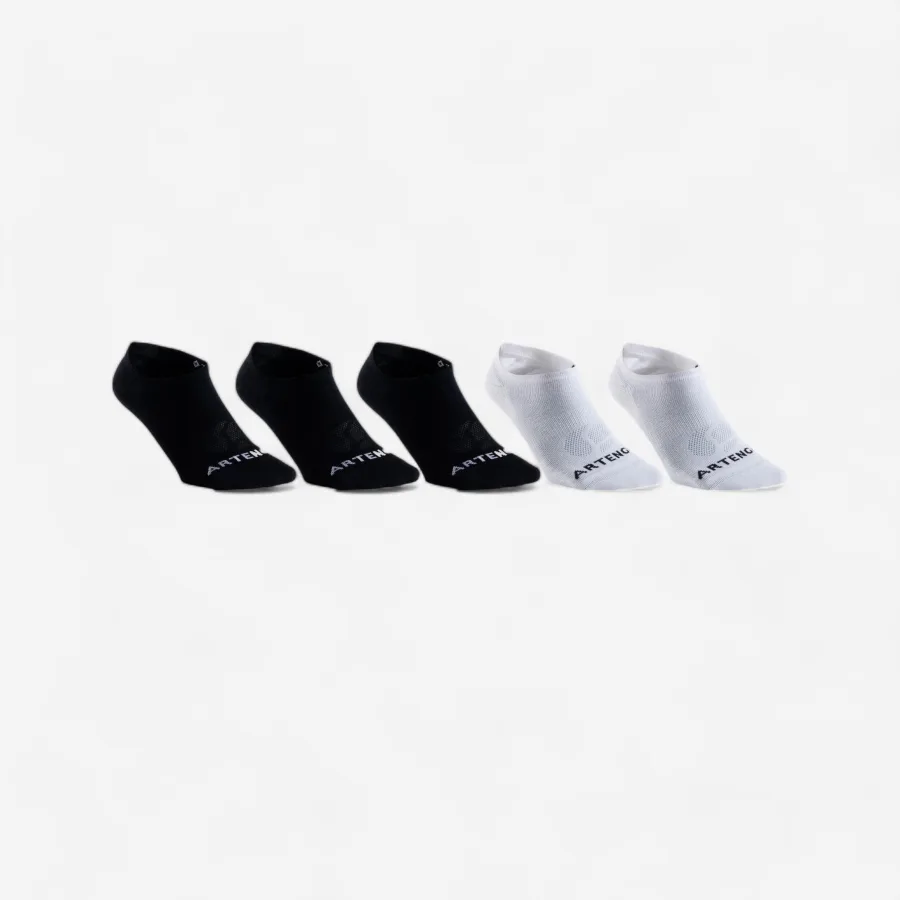 Decathlon Tennissocken Low 5er-Pack - RS160 schwarz/weiß