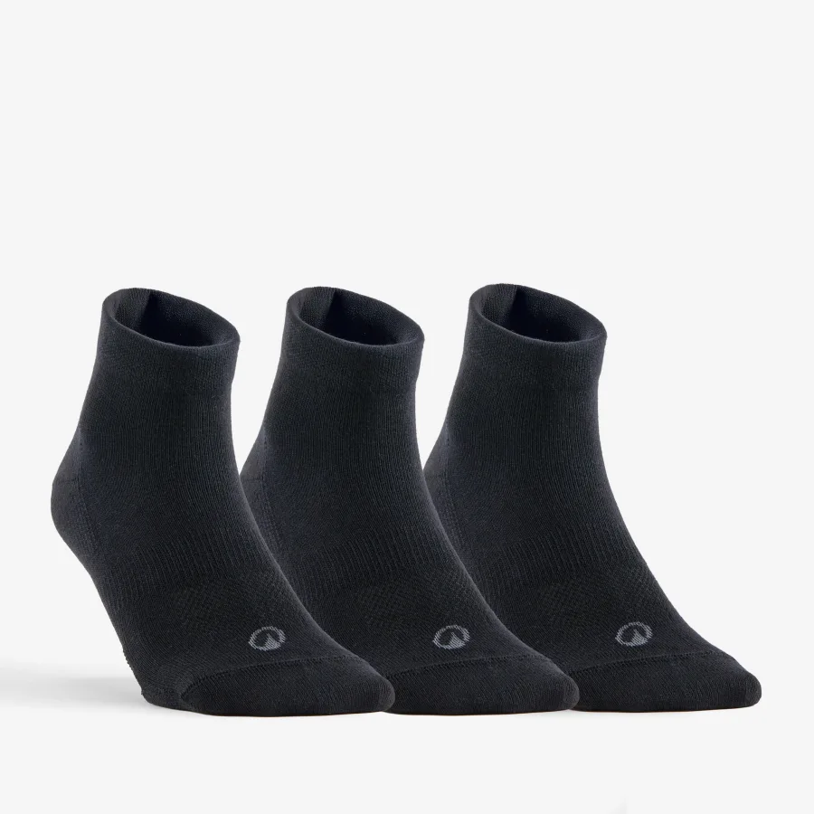 Decathlon Tennissocken Mid 3er Pack - RS 160 schwarz