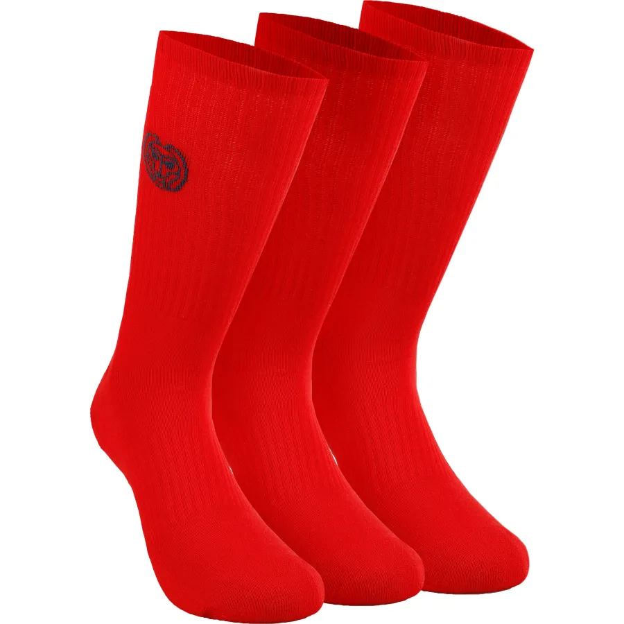 BIDI BADU BIDI BADU Matayo Crew Tech Sportsocken 3er Pack Herren - Hellrot, Blau
