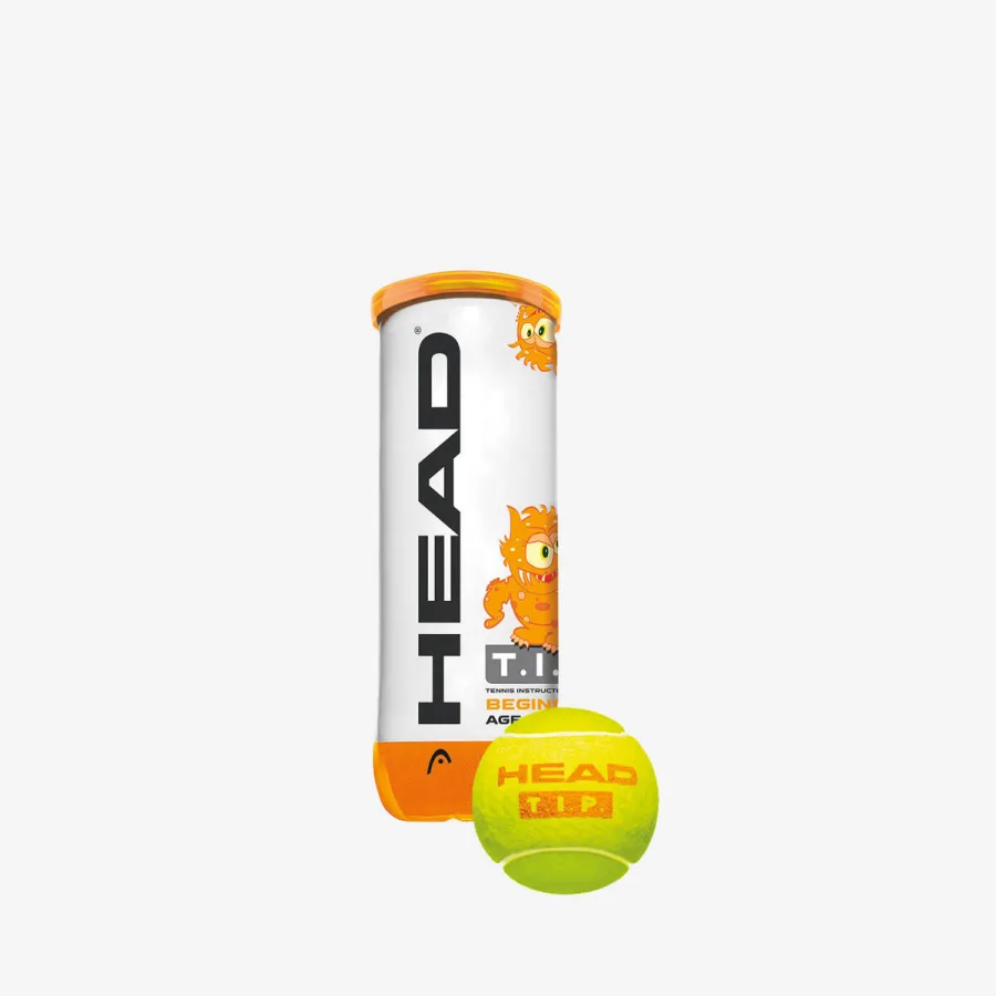 HEAD HEAD T.I.P. Orange Einzeldose mit 3 Tennisbällen