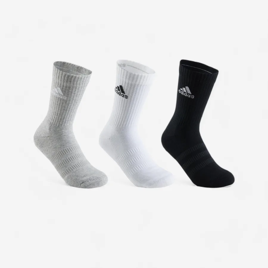 adidas Sportsocken High 3er Pack - grau/weiß