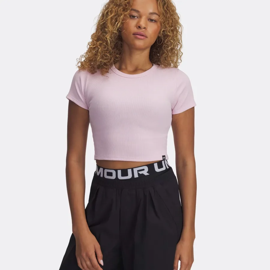 Under Armour Under Armour Rival Rib T - Shirt Damen Pink