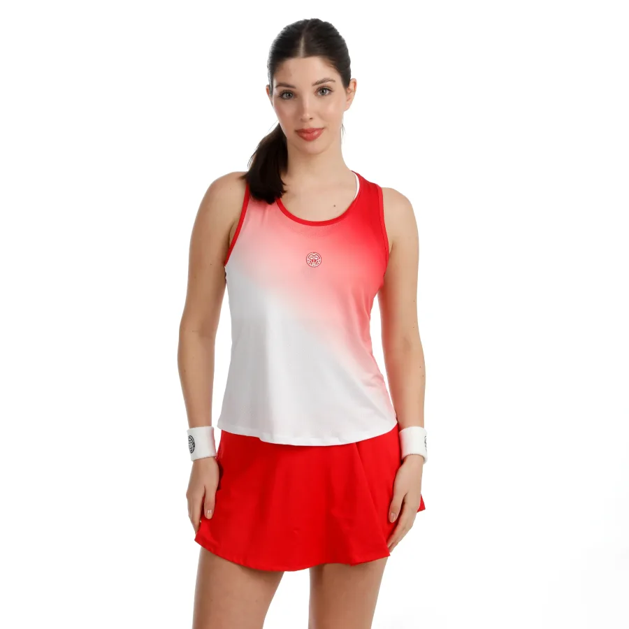 BIDI BADU BIDI BADU Crew Racerback Tank - Top Damen rot, weiß