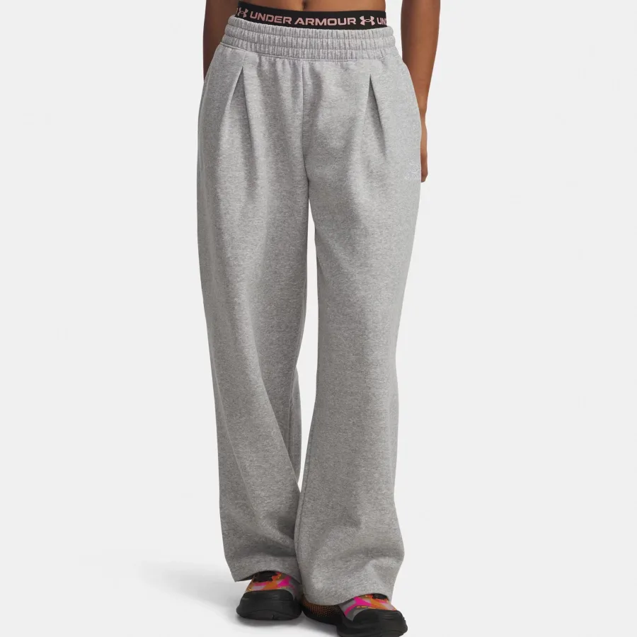 Under Armour Under Armour Rival Fleece Script Trainingshose Damen - grau