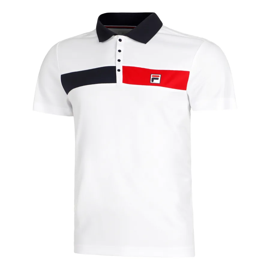 FILA Fila Jayden Polo Herren - Weiß, Rot