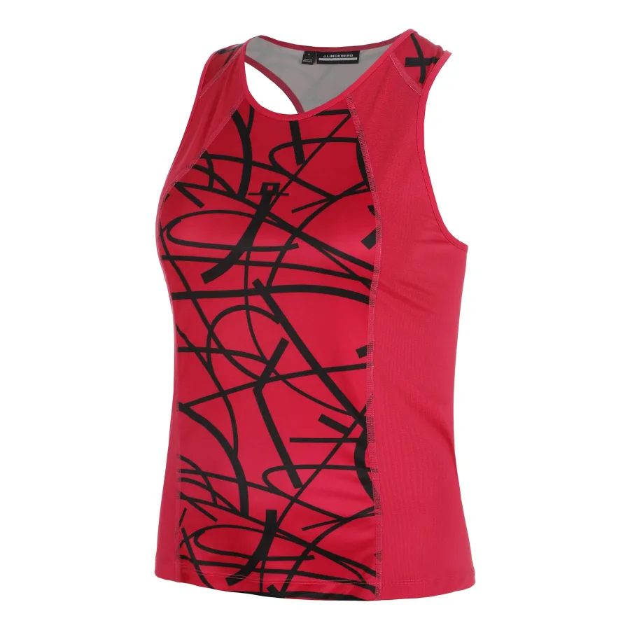 JLindeberg JLindeberg Miria Printed Tank - Top Damen Rot, Schwarz