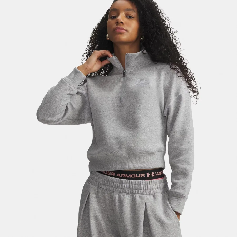 Under Armour Under Armour Rival Fleece Script Halfzip Sweatshirt Damen