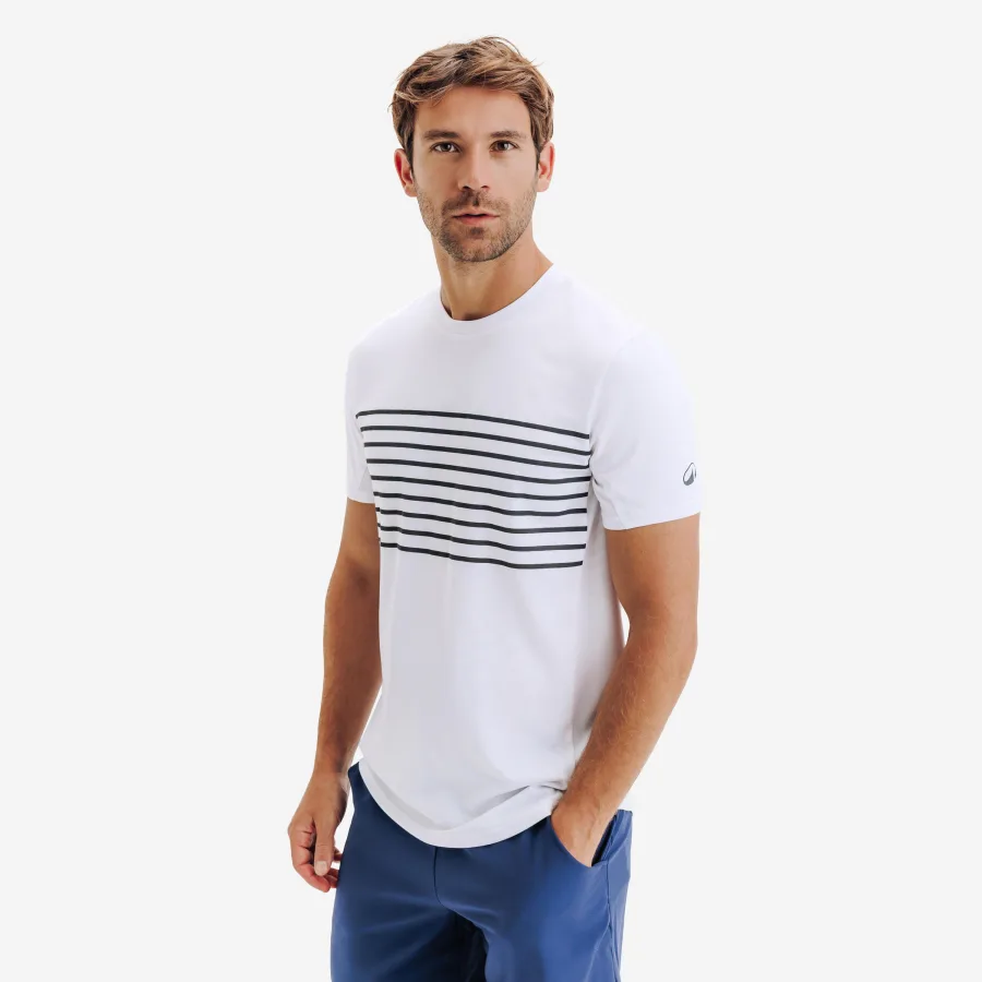 KUIKMA Herren Tennis T-Shirt kurzarm - TTS Essential weiß