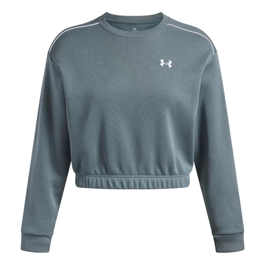 Under Armour Under Armour Rival Fleece Piped Crew Sweatshirt Damen - blaugrau