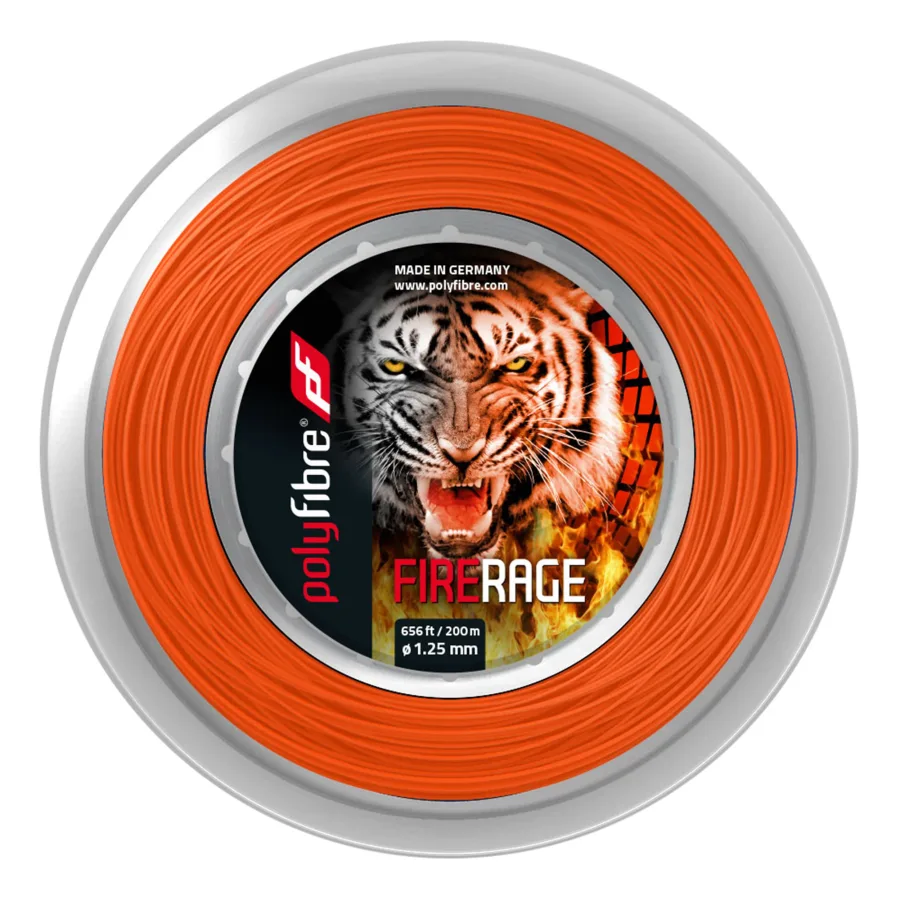 Polyfibre Polyfibre Firerage Ribbed 200m Saitenrolle - Rot