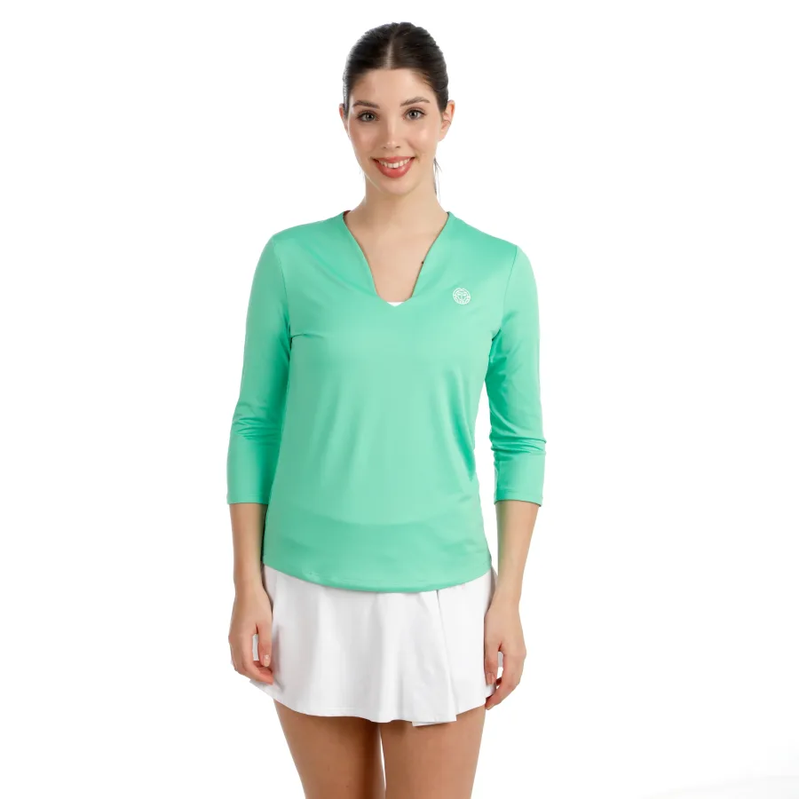 BIDI BADU BIDI BADU Crew 2.0 V - Neck Longsleeve Damen grün